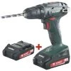 Perceuse-visseuse Sans Fil BS 18 - 2 Batteries Li-Ion 18V 1,3Ah, Avec Chargeur SC60 Et Mallette Metabo -Metabo Soldes 11296653 1