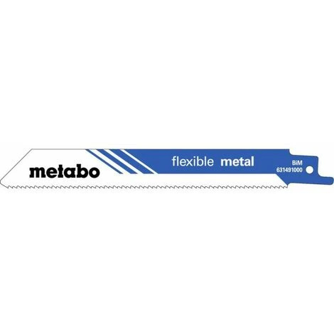 Metabo 5 Lames De Scies Sabres, Métal, Flexible, 150 X 0,9 Mm (631491000) 3 Metabo 5 Lames De Scies Sabres, Métal, Flexible, 150 X 0,9 Mm (631491000)