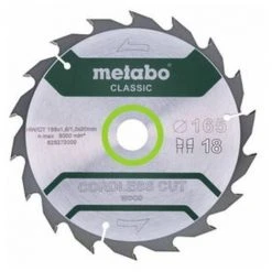 Metabo Lame De Scie Circulaire HW/CT 165 X 20, Nombre De Dents 18, Classic (628272000) 5 Metabo Lame De Scie Circulaire HW/CT 165 X 20, Nombre De Dents 18, Classic (628272000) -Metabo Soldes 11442926 2