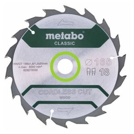 Metabo Lame De Scie Circulaire HW/CT 165 X 20, Nombre De Dents 18, Classic (628272000) 4 Metabo Lame De Scie Circulaire HW/CT 165 X 20, Nombre De Dents 18, Classic (628272000) – Image 2