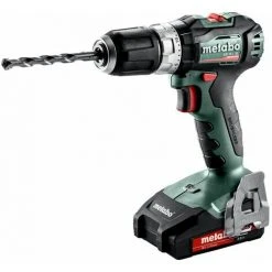 Metabo Perceuse à Percussion Sans Fil SB 18 L BL, Coffret, 18V 2x2Ah Li-Ion + SC 30 - 602331500