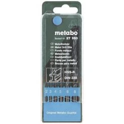 Coffret 6 Forets Metaux Hss-r / Din338 Pour Perceuse Metabo