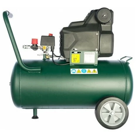 Metabo - Compresseur Basic 1.5 KW 8 Bar 120 L/min Cuve 50 L - Basic 250-50 W OF 4 Metabo - Compresseur Basic 1.5 KW 8 Bar 120 L/min Cuve 50 L - Basic 250-50 W OF – Image 2