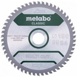 Metabo Lame De Scie 'Multi Cut - Classic', 190x30 Z54 FZ/TZ 5° /B - 628663000