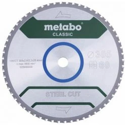 Metabo Lame De Scie "Steel Cut - Classic", 355x3,0/2,5x25,4 Z72 FZFA/FZFA 4° - 628669000
