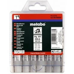 Metabo Coffret De Forets HSS-G, 7 Pièces - 627979000