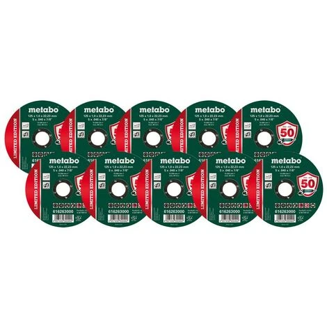 Disques à Découper 125 Mm, INOX, Edition Limitée, 10 Pièces Metabo 4 Disques à Découper 125 Mm, INOX, Edition Limitée, 10 Pièces Metabo – Image 2