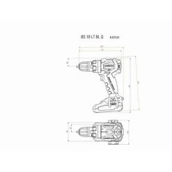 Perceuse Visseuse METABO - BS 18V - LT BL Q 2 X 4,0 Ah LiHD, ASC 55, Coffret - 602334800 -Metabo Soldes 19800441 3