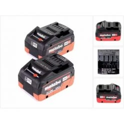 Metabo Set 18V - 2x Batteries LiHD 5,5Ah ( 625368000 ) -Metabo Soldes 21370457 2
