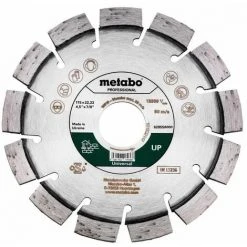Metabo Meule De Tronçonnage Diamantée 115x22,23mm, « UP », Universal « Professional » - 628558000