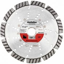 Metabo Meule De Tronçonnage Diamantée 180x22,23mm, « CP », Béton « Professional » - 628573000