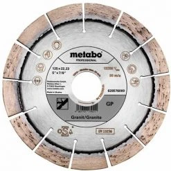 Metabo Meule De Tronçonnage Diamantée 125x22,23mm, « GP », Granit « Professional » - 628576000