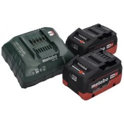 Metabo STA 18 LTX 100 Scie Sauteuse Sans Fil 18V ( 601002840 ) + 2x Batteries 5,5Ah + Chargeur + Coffret De Transport -Metabo Soldes 23712908 5