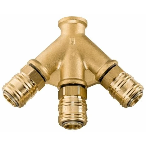 Metabo Distributeur D'air Comprimé Euro, à 3 Voies - 0901026653 3 Metabo Distributeur D'air Comprimé Euro, à 3 Voies - 0901026653