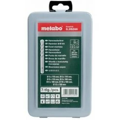 Metabo Jeu De 7 Forets SDS-plus Classic Ø 5, 6, 8 Mm, L = 110 Mm / Ø 6, 8, 10, 12 Mm L = 160 - 626244000