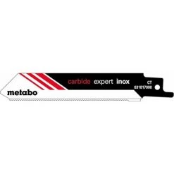 Metabo 2 Lames De Scie Sabre « Expert Inox » 115 X 1,25 Mm, Carbure, 1,4 Mm/ 18 TPI - 631817000