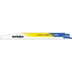 Metabo 5 Lames De Scie Sabre « Universal Wood + Metal » 200 X 1,25 Mm, BiM, Progressives - 631915000