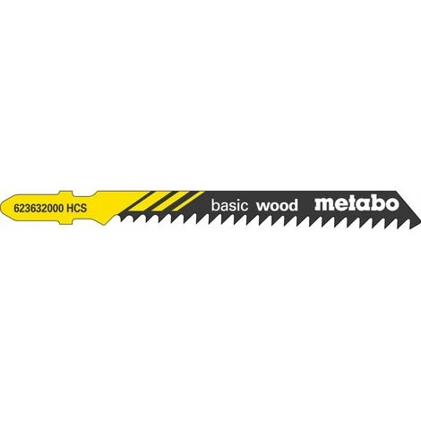 Metabo 25 Lames De Scie Sauteuse « Basic Wood » 74/ 3,0 Mm, HCS, Type 23632 - 623606000 3 Metabo 25 Lames De Scie Sauteuse « Basic Wood » 74/ 3,0 Mm, HCS, Type 23632 - 623606000
