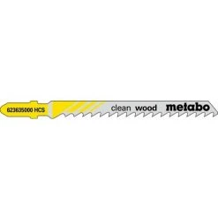 Metabo 100 Lames De Scie Sauteuse « Clean Wood » 74/ 4,0 Mm, HCS - 623704000