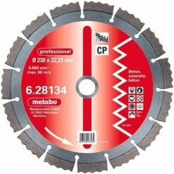 Metabo Meule De Tronçonnage Diamantée, 150 X 2,15 X 22,23 Mm, "professional", "CP", Béton - 628132000