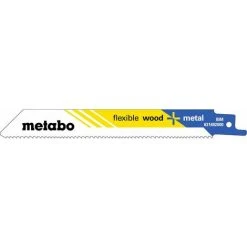 Metabo 25 Lames De Scie Sabre « Flexible Wood + Metal » 150 X 0,9 Mm, BiM, 1,8-2,6 Mm/ 10-14 TPI - 628246000