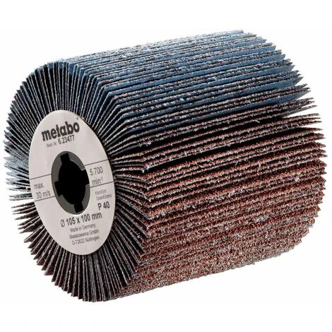 Metabo Roue Abrasive à Lamelles 105x100 Mm, P 180, Pour SE 12-115 - 623481000 3 Metabo Roue Abrasive à Lamelles 105x100 Mm, P 180, Pour SE 12-115 - 623481000