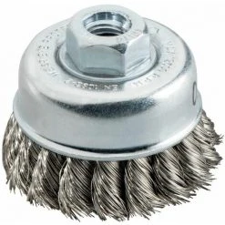 Metabo Brosse Boisseau 65x0,35 Mm/ 5/8", Fil En Acier Inoxydable, Torsadé, Inoxydable, épaisseur De Fil 0,35 Mm - 623805000