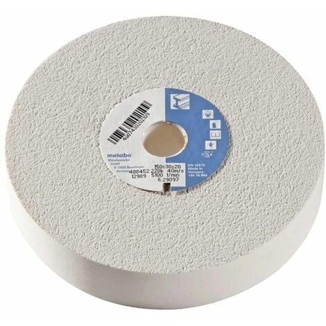 Metabo Meule 150 X 030 X 20 Mm, 220 K, Corindon Brun, Pour Meuleuse Double - 629097000 3 Metabo Meule 150 X 030 X 20 Mm, 220 K, Corindon Brun, Pour Meuleuse Double - 629097000