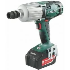 Metabo Visseuse à Choc SSW 18 LTX 600, Coffret, 18V 2x4Ah Li-Ion + ASC 55 - 602198500