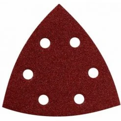 Metabo 25 Feuilles Abrasives Auto-agrippantes (10xP 60, 10xP 80, 5xP 120), Série « Professional », Pour Bois Et Métal, Pour Ponceuse à Patin Triangulaire - 624988000