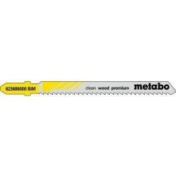 Metabo 5 Lames De Scie Sauteuse « Clean Wood Premium » 74/ 2,5 Mm, BiM - 623686000