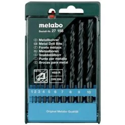 Metabo Coffret De Forets HSS-R, 10 Pièces - 627158000
