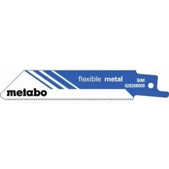 Metabo 5 Lames De Scie Sabre « Flexible Metal » 100 X 0,9 Mm, BiM, 1,41 Mm/ 18 TPI - 628268000