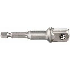 Metabo Adaptateur 1/4" Six Pans Mâle à 1/2" Carré Mâle, Longueur 72mm, Résistant Aux Chocs - 628838000