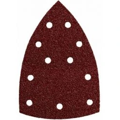 Metabo 10 Feuilles Abrasives Auto-agrippantes 100 X 150 Mm, P 80, Série « Classic », Pour Bois, En 2 Parties, Perforées, Pour Ponceuse Multifonctions - 625605000