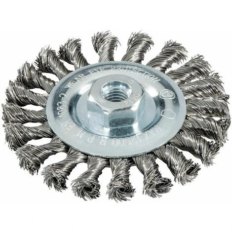 Metabo Brosse Ronde 115x0,5x10 Mm/ M14, Acier, Torsadé - 626770000 3 Metabo Brosse Ronde 115x0,5x10 Mm/ M14, Acier, Torsadé - 626770000
