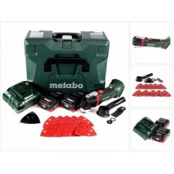 Metabo MT 18 LTX Outil Multifonctions Sans Fil 18V (613021710) - Compatible OIS / Starlock + 2x Batteries 4,0Ah + Chargeur + Coffret De Transport -Metabo Soldes 28358535 3