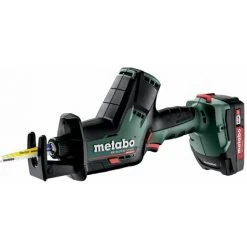 Metabo Scie Sabre Sans Fil SSE 18 LTX BL Compact, Coffret, 18V 2x2Ah Li-Ion + ASC 55 - 602366500