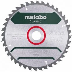 Metabo Lame De Scie "Precision Cut Wood - Classic", 235x2,8/2,0x30 Z40 WZ 15° /B - 628680000