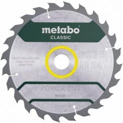 Metabo Lame De Scie "Power Cut Wood - Classic", 235x2,8/2,0x30, Z24 WZ 18° /B - 628678000