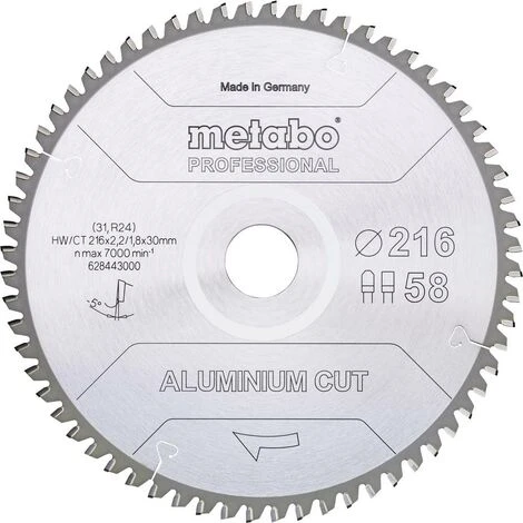 Metabo ALUMINIUM CUT PROFESSIONAL 628448000 Lame De Scie Circulaire 305 X 30 X 2.2 Mm Nombre De Dents: 84 1 Pc(s) 4 Metabo ALUMINIUM CUT PROFESSIONAL 628448000 Lame De Scie Circulaire 305 X 30 X 2.2 Mm Nombre De Dents: 84 1 Pc(s) – Image 2