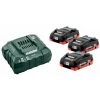 Metabo 3x Batterie + Chargeur SET BASIC 3 X LIHD 4,0 Ah 1 Metabo 3x Batterie + Chargeur SET BASIC 3 X LIHD 4,0 Ah -Metabo Soldes 33711422 1
