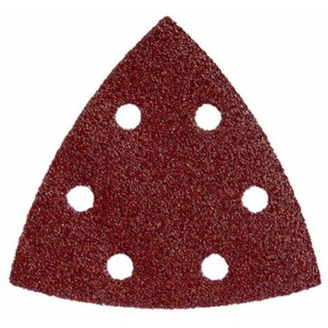 Metabo 5 Feuilles Abrasives Auto-agrippantes 93 X 93 Mm, P 180, B+M, Pour Ponceuse à Patin Triangulaire (624945000) 4 Metabo 5 Feuilles Abrasives Auto-agrippantes 93 X 93 Mm, P 180, B+M, Pour Ponceuse à Patin Triangulaire (624945000) – Image 2