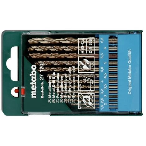 METABO 627120000 - Foret à Métaux HSS-Co DIN 338 D15-65mm Boîtier 13 Pièce 3 METABO 627120000 - Foret à Métaux HSS-Co DIN 338 D15-65mm Boîtier 13 Pièce