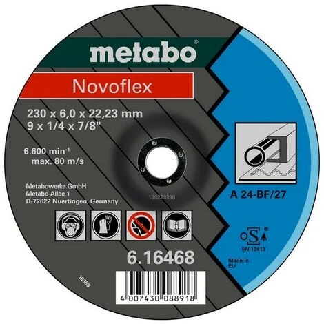 METABO 616464000 - Meuleu E D'angle Novflex A24 Di Que D'ébauche Pour Acier 150x6x2223mm 25 Ud 3 METABO 616464000 - Meuleu E D'angle Novflex A24 Di Que D'ébauche Pour Acier 150x6x2223mm 25 Ud