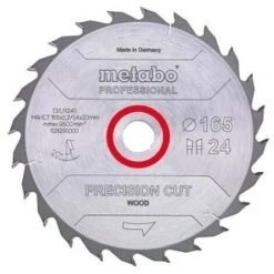 METABO 628030000 - Cie àlame Pour Métal Dur Coupe De Préci Ion Dent 160x20mm 24 DI