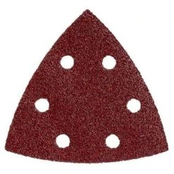 METABO 624983000 - Feuille De Ponçage Delta Profe Ionnelle Crochet En Boi Perforé Et En Métal Velcro 93x93mm Perle P100