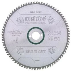 METABO 628082000 - Cie àlame En Métal Dur HW CT Coupe Multiple Dent De 210x30mm 64 DP DT 5 ° Négatif