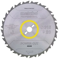METABO 628012000 - Lame De Cie Pour Métal Dur Coupe élec Dent 250x30mm 24 DI