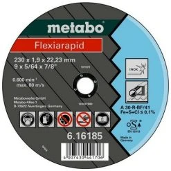 METABO 616184000 - Plat éparation Di Que Meuleu E Angulaire Flexiarapid A30-R Inox 180x2x2223mm (25 Ud Conteneur)